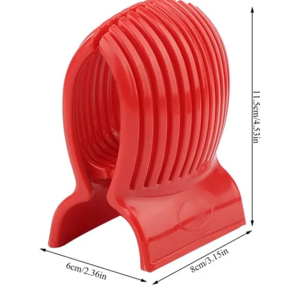 Køkkenskiver>Tomatskærer Citronskærer Multifunktionel Rund Frugtskærer med Ergonomisk Design