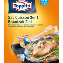 Ovnposer>Toppits 2i1 stege- og dampposer M 8 stk.