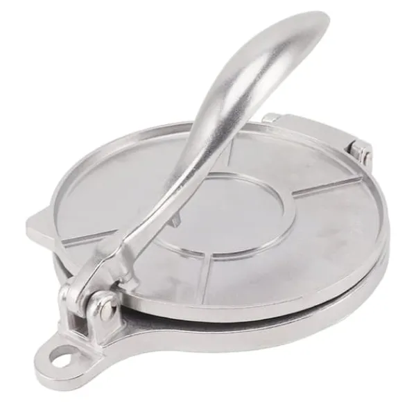 Tortilla Press Aluminiumslegering Manuel Tortilla Maker Presseværktøj til Pizza Pie Patty Making 16 cm Sølv Clearance