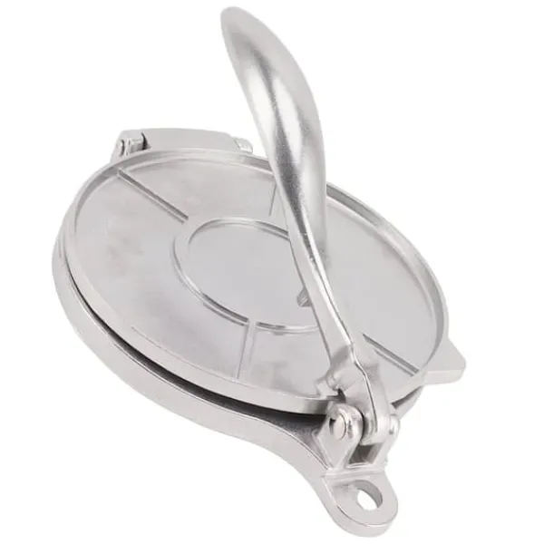 Tortilla Press Aluminiumslegering Manuel Tortilla Maker Presseværktøj til Pizza Pie Patty Making 16 cm Sølv Clearance