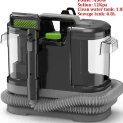 Gulv- & Tæpperengøring>Tæpperenser, Bærbar, Dobbelt Vandtank System,450W-EU stik