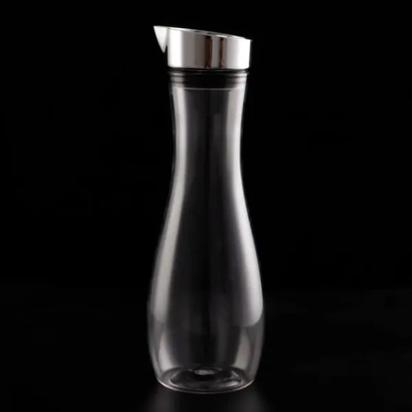 Transparent akryl juicekanna med lock - 1,2L kapacitet