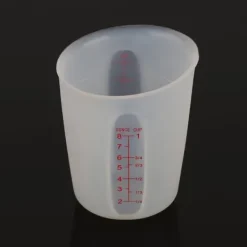 Transparent blød silikone målebæger Visuel semipermeabel mælkekop (250 ml) Hot