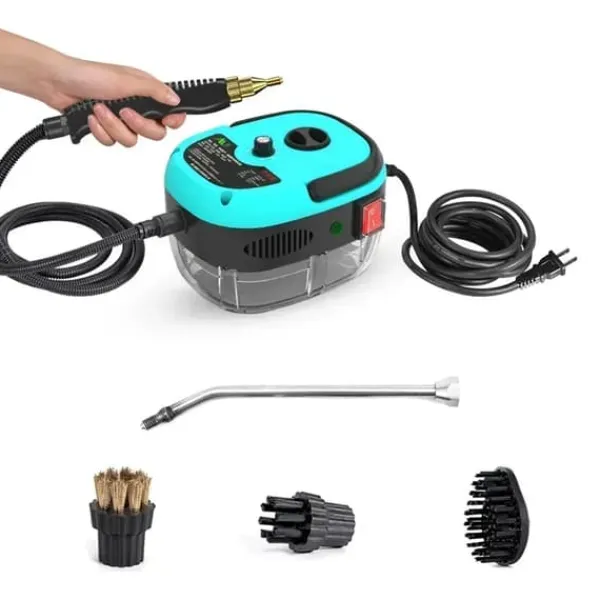 Transportabel Damprenser - Håndholdt Damprenser - 2500W - 220V EU-stik - over 30 min damp - 5-trins termostat - 900 ml+ tank - Lysegrøn Best