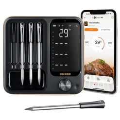Trådløs Kødtermometer, 4 Prober, WiFi og Bluetooth Forbindelse,4 sonder Best