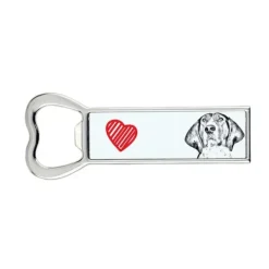 Treeing Walker Coonhound - flaskeåbner med en hund, personlig køleskabsåbner, unik gave til en mand fra Art-Dog New