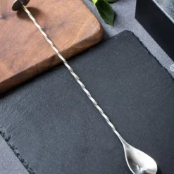 Cocktailshakers & Drinkudstyr>Tåreformet Barskedsæt (20,5 cm & 25,5 cm) - Cocktailrøreskeer i rustfrit stål