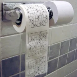 Toiletpapir>Træmassemateriale Nyhed Sjov Nummer Sudoku Trykt Badesjovt Toiletpapir