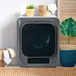 Tørretumblere>Tørretumbler 3-4 kg i rustfrit stål, 850 W med multifiltersystem, 6 programmer og overophedningsbeskyttelse (vægmontering)