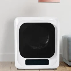 Tørretumblere>Tørretumbler 3-4 kg rustfrit stål, 850 W med multifiltersystem, 6 programmer og overophedningsbeskyttelse (vægmonteret)