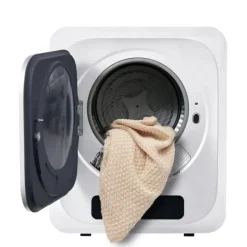 Tørretumbler 3-4 kg rustfrit stål, 850 W med multifiltersystem, 6 programmer og overophedningsbeskyttelse (vægmonteret) Outlet