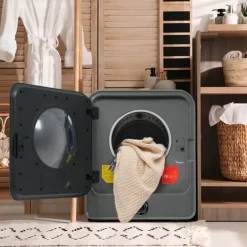 Tørretumbler i rustfrit stål 3-4,5 kg 830W med 5 programmer, multifilter, overophedningsbeskyttelse og vægmontering [Energiklasse C] Discount