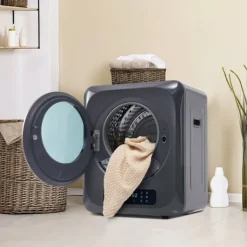 Tørretumblere>Tørretumbler, rustfrit stål, 2,5 kg (op til 4 kg), 850 W, 6 programmer, filter, overophedningsbeskyttelse, vægmonterbar