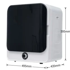 Tørretumbler rustfrit stål 3–4,5 kg, 830W, multifiltrering, 5 programmer, overophedningsbeskyttelse, vægmonterbar [Energiklasse C] Clearance