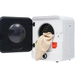 Tørretumbler rustfrit stål 3–4,5 kg, 830W, multifiltrering, 5 programmer, overophedningsbeskyttelse, vægmonterbar [Energiklasse C] Clearance