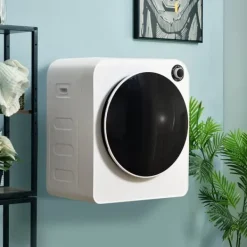 Tørretumblere>Tørretumbler, rustfrit stål, 3 kg, 830 W, 5 programmer, tredobbelt filter, overophedningsbeskyttelse, vægmonterbar, hvid