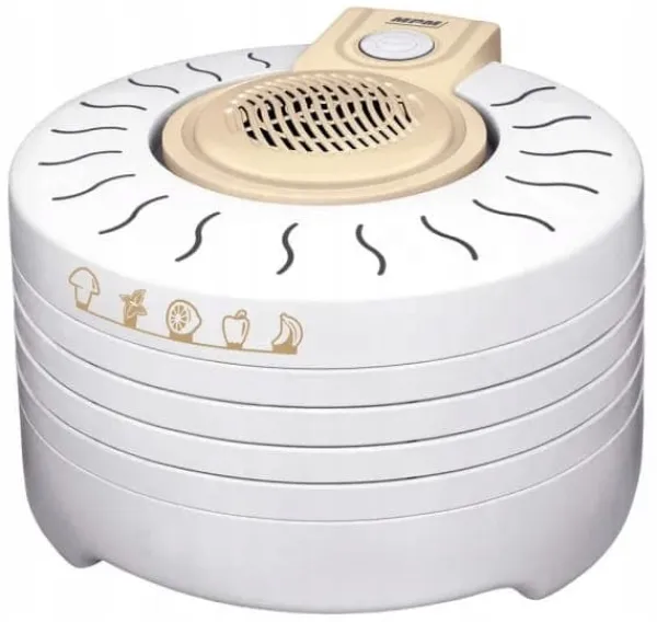 Tørretumbler til svampe, frugt, grøntsager, kød, 250W, 4 sier, 28 cm Outlet