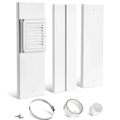 Tørretumblere>Tørretumblerventilationssæt 101,6 mm, Justerbar til Skydevinduer, Passer til Slange