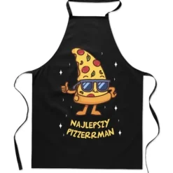 Forklæder>TRYKT køkkenforklæde THE BEDSTE PIZZERMAN PIZZA herregave til far