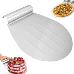 Pizzaspader>TULEBOLIAN Pizzaspade i rustfrit stål 34x28 cm bakke med håndtag
