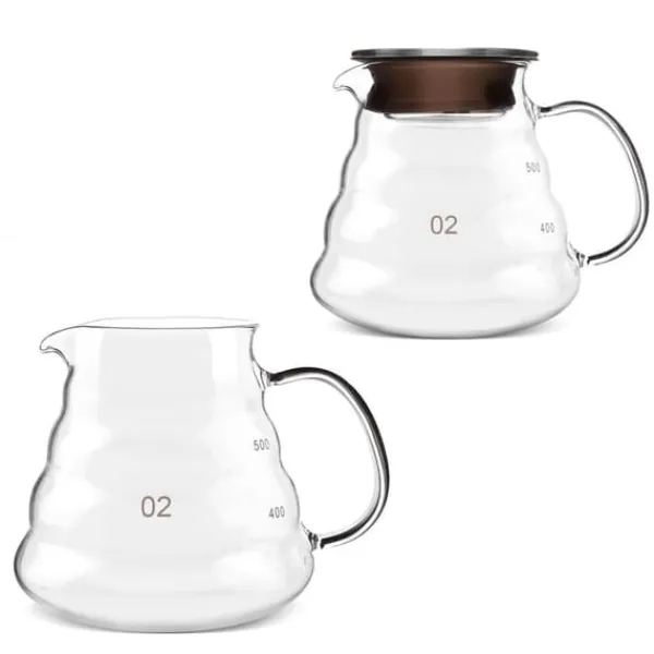 Kaffe- & Tekander>Tyk glaskedel - 500 ml varmebestandig til kaffe og te