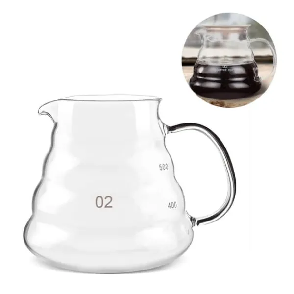 Kaffe- & Tekander>Tyk glaskedel - 500 ml varmebestandig til kaffe og te
