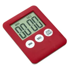 Æggeure>Tynd Køkken Timer Timer Storskærm Digital Magnetisk Nedtælling - Lyserød