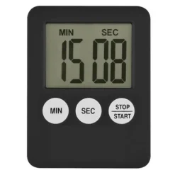 Æggeure>Tynd Køkken Timer Timer Storskærm Digital Magnetisk Nedtælling