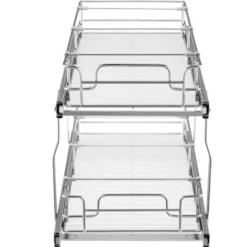 Uddragelig skabsorganisator, 34,3x53,3x38,1 cm, stål, opbevaring Discount