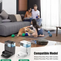 Støvsugertilbehør>Udskiftningssæt til iRobot Roomba Plus 405 støvsugerrobot - hovedbørster, filtre, sidebørster og mere