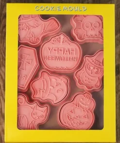 Udstikkere med stempel HALLOWEEN GRÆSKAR KAT HEKS wz1 8 stk Hot