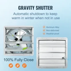 Udsugningsventilator 406 mm Vægmonteret, 1506 CFM, AC, Effektiv Luftstrøm, Robust Design Sale