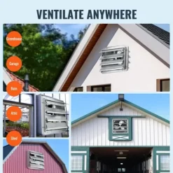 Udsugningsventilator 406 mm Vægmonteret, 1506 CFM, AC, Effektiv Luftstrøm, Robust Design Sale