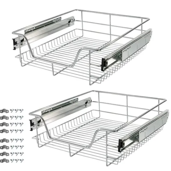 Udtræksskuffe 50 cm 2 stk.
