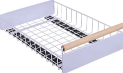 Køkkenorganisering>Udtræksskuffe til køkkenskab, hvid, 38x24x9cm