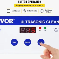Ultralydsrenser, 40 kHz dyb rengøringskraft, genopretter glans til smykker og briller, hjemme-/laboratoriebrug, 800 ml
