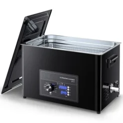 Ultralydsrenser>Ultralydsrenser 30 L - Ultralydsbad - Rustfrit stål - Knapbetjening - Med kurv og rensekugle - Til smykker, ure, barbermaskiner, mønter