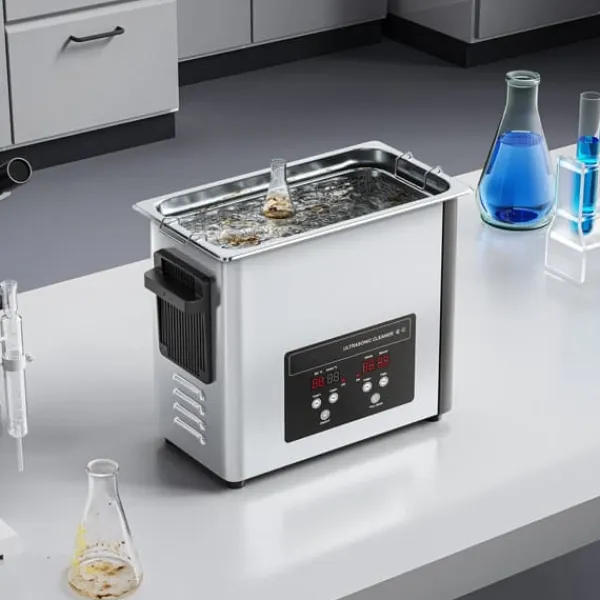 Ultralydsrenser>Ultralydsrenser - Professionel Ultralydsrensemaskine - 6 L - 40 kHz - 120 W - Digitalt Display - Med Rengøringskurv - Smykker Og Ure