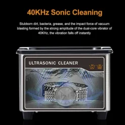 Ultralydsrenser - Rensemaskine - Kapacitet 800 ml - Effekt 35 W - Spænding 220 V - Til ure, briller, proteser, barbermaskiner - Sort Sale