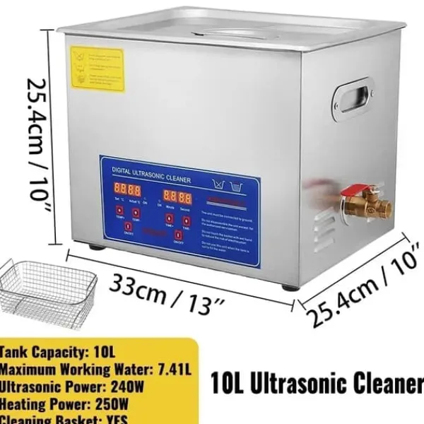 Ultralydsrenser>Ultralydsrenser, Dybderensningskraft, Brugervenlig Kontrol,10L