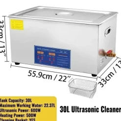 Ultralydsrenser, Kraftfuld Rengøringsydelse, Brugervenligt Design,30 L-600W Best