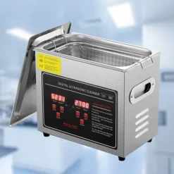 Ultrasonisk rengører med digital timer og varme, professionel til smykker, briller, små dele og printplader (3L). Best