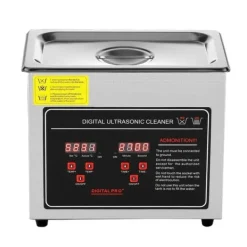 Ultrasonisk rengører med digital timer og varme, professionel til smykker, briller, små dele og printplader (3L). Best