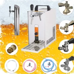 Under-counter fadølsanlæg, PYGMY 20 / K, med membranpumpe, 1-sidet tør køleenhed lavet af rustfrit stål, 25 liter/h, inkl. Dispenser, KEG:Typ G Sale