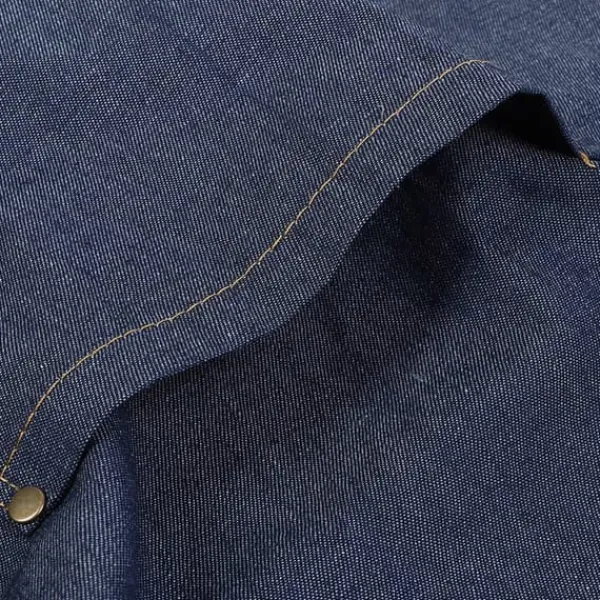 Forklæder>Unisex Denim Forklæde med Lommer til Tegning, Maleri, Restaurant, Kaffe, Tjener (Blå)