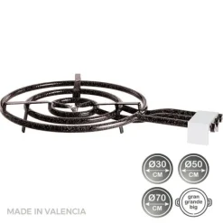 Gasbrændere>Vaello Paella Pan Gasbrænder 74187 70 Cm Søvfarvet