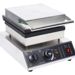 Vaffeljern - Belgisk/Bruxelles-vaffeljern - 2 Firkantede Vafler - 1750 W - Justerbar Temperatur - 180° Roterbart Discount