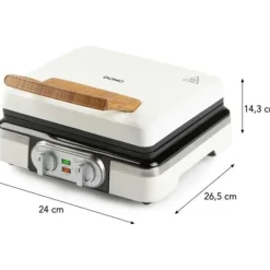 Vaffeljern - DOMO - DO9280W - 1520 W - 2 XL vafler - Hvid New