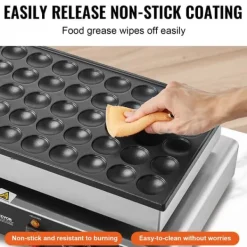 Vaffeljern, 50Pcs kapacitet, 1700W effekt, dual temperaturkontrol, non-stick belægning, CE certificeret Hot
