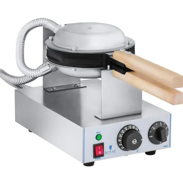 Vaffelmaskine boble vaffelmaskine 1415W Royal Catering RCWM-1400-B New